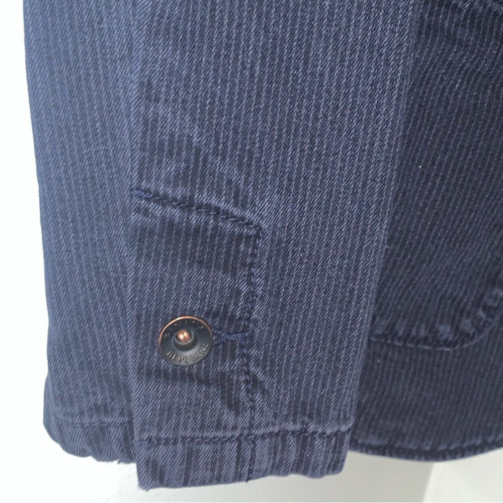 Banana Republic Denim Pinstripe Blazer - Picture 5 of 11